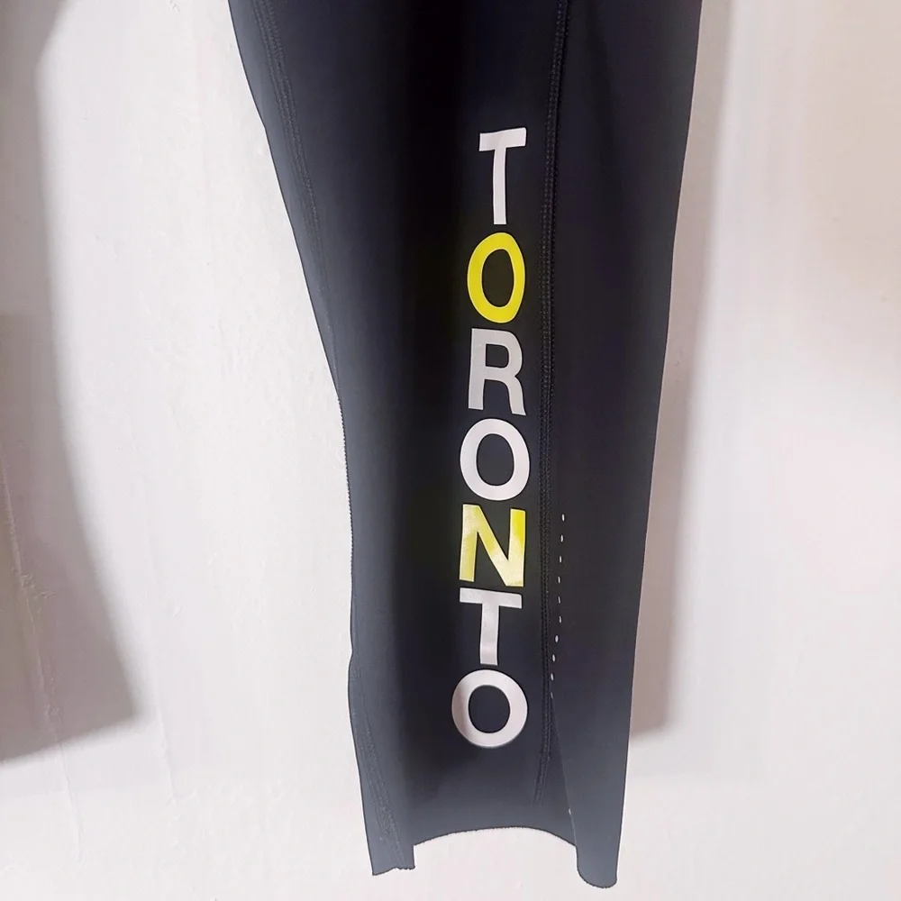 Lululemon Soulcycle Toronto Leggings 3/4 Length Black Workout
